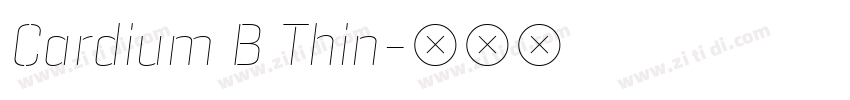 Cardium B Thin字体转换